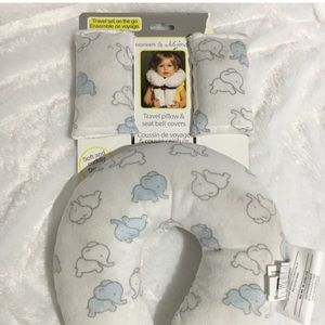 travel pillow and seat cover set